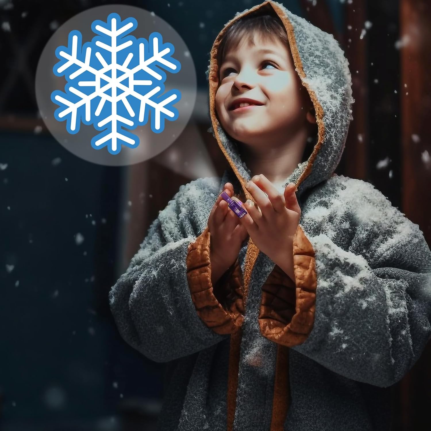 Tuanse 36 Pcs Snowflake Finger Lights - Glow in The Dark Party Favors for Kids | Winter Birthday Supplies