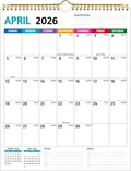 2026-2027 Wall Calendar | Large Blocks, Thick Paper, Holidays & Notes - 11.5 x 14.5 In