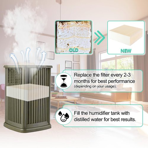 1043 Super Humidifier Wick Filter Replacement Compatible with Essick Air AIRCARE Model EP9500 EP9700 EP9800 EP9R500 EP9R700 EP9R800 821000 821001 826000 and Bemis 800 8000 Series By Cenipar