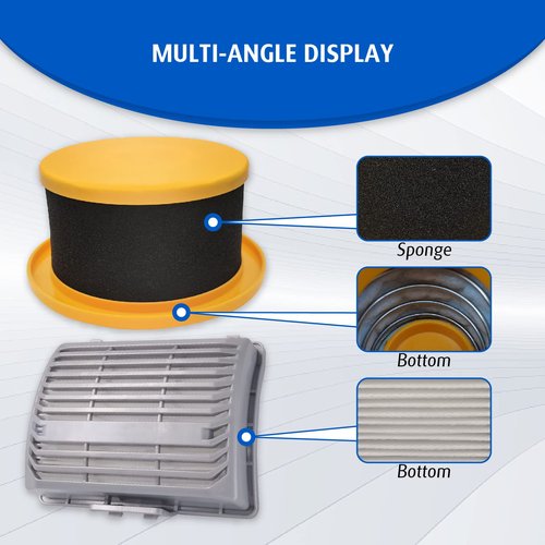 Kucbraly 2 Pack Filter Replacement Parts for Hoover UH75250、UH75150、UH75110、UH75100、UH75160、UH75120、UH75210、UH75200、UH75260、UH75240、UH75140 MAXLife Elite Swivel Pet Vacuum Cleaner, Compare to Part: