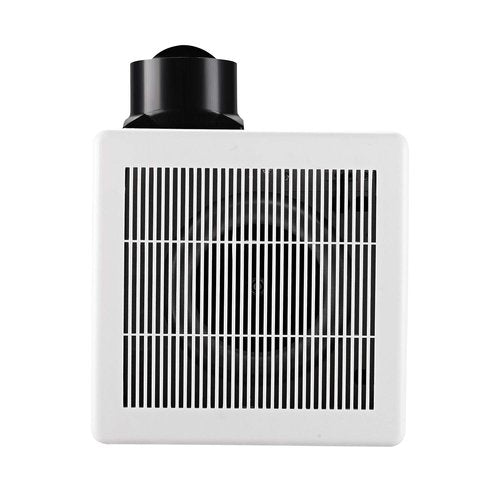 Tech Drive Bathroom Exhaust Fan 90 CFM 1.5 Sone, Very Quiet Ceiling Mounted Ventilation Fan,White Plastic Grille,Easy to Install