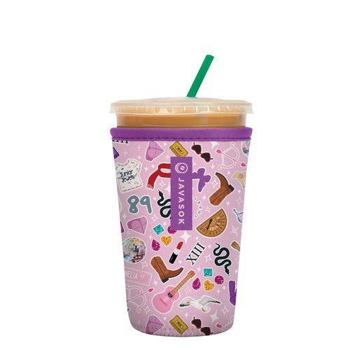 Sok It JavaSok Iced Coffee & Cold Soda Insulated Neoprene Cup Sleeve (On Tour, Medium: 22-28oz)