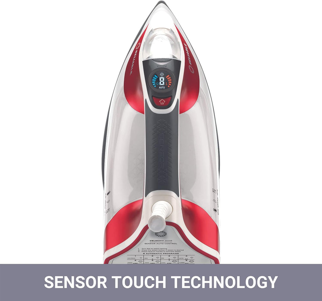 Reliable Velocity 270IR Steam Iron - Compact Vapor Generator with Sensor Technology & 8 Heat Settings