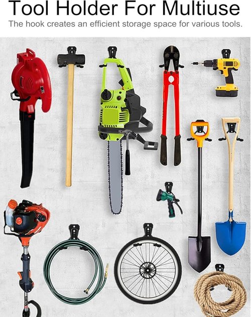 GS Alderaul Garden Power Tool Hanger - String Trimmer Bracket & Wall Mount for Garage Storage