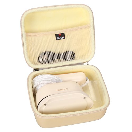 Mchoi Hard Storage Case Fits for Tenhitoys Travel Steamer Iron Electric Steam Ironing Machine for Clothes (Beige)