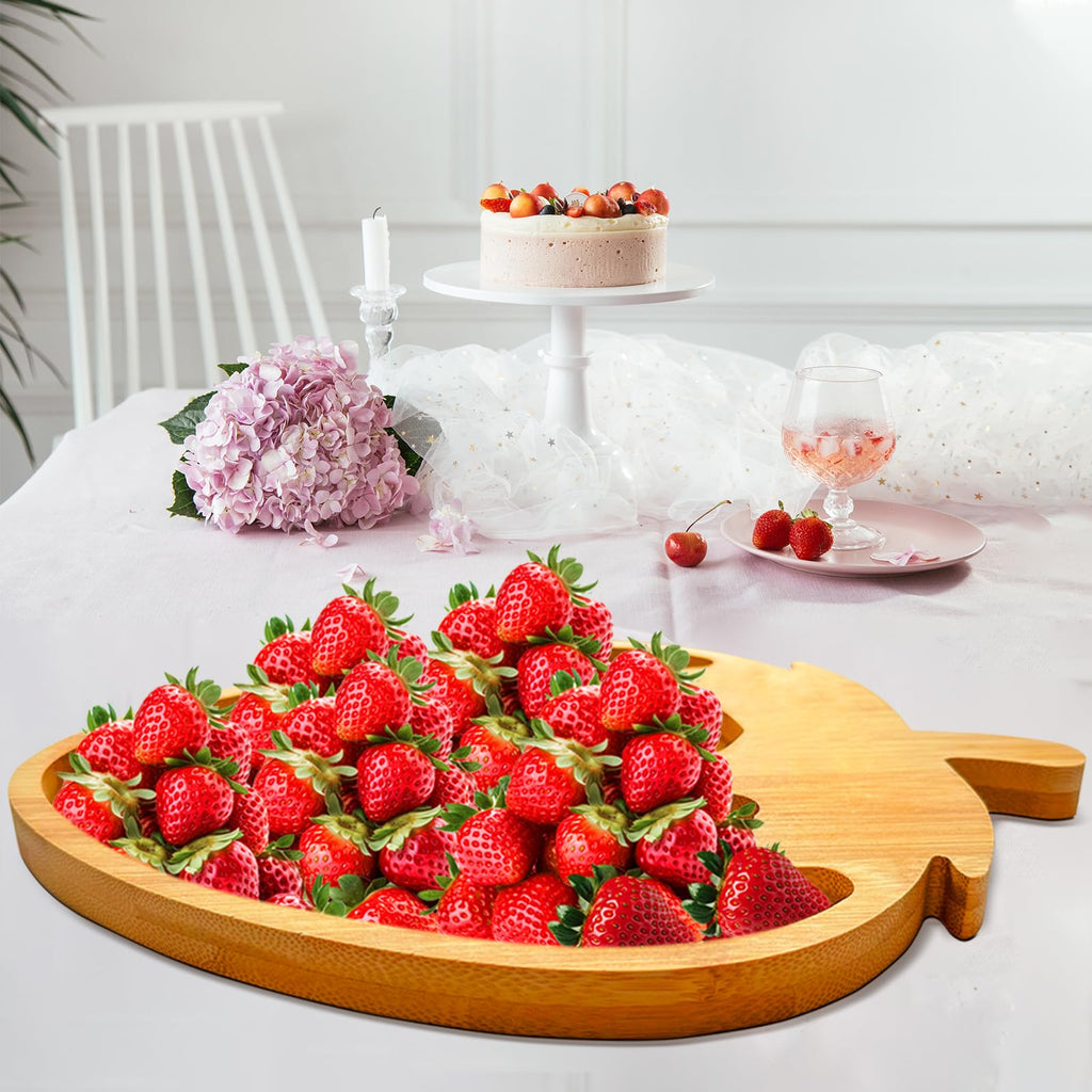1 PCS Wooden Bow Party Decoration Bowtie Charcuterie Board with 4 PCS Large Pink Bow Balloons Baby Girl Birthday Serving Tray Coquette Fillable Food Platter Foil Balloons for Baby Shower Wedding Party