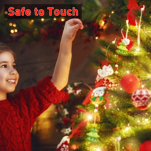 TOPPORTED 400 LEDs Christmas Tree Lights,LED Christmas Lights with 8 Light Modes,Timer& Memory Function,Remote Control,16 Strands 6.6FT String Light for Wedding,Home Party,Xmas Tree Decor,Warm White