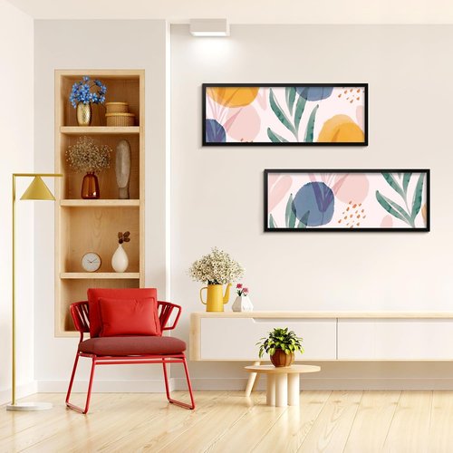 LaVie Home 12x30 Picture Frame - Classic Black Wall Display Frame with HD Plexiglas | Vertical & Horizontal Use