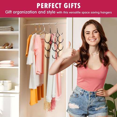DOIOWN Tank Top Hanger,2 Pack Space Saving Hangers Bra Camisole Hanger,Small Closet Organizers and Storage for Dorm & Apartment Holds Camisoles,Bras,Scarfs,Ties,Belts