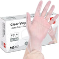 Schneider Clear Vinyl Exam Gloves - Latex-Free Disposable Medical Gloves | Food Safe, Powder-Free, 4 Mil