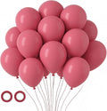 Voircoloria 105pcs Retro Hot Pink Balloons - 12 Inch Latex Party Balloons for Birthdays & Celebrations