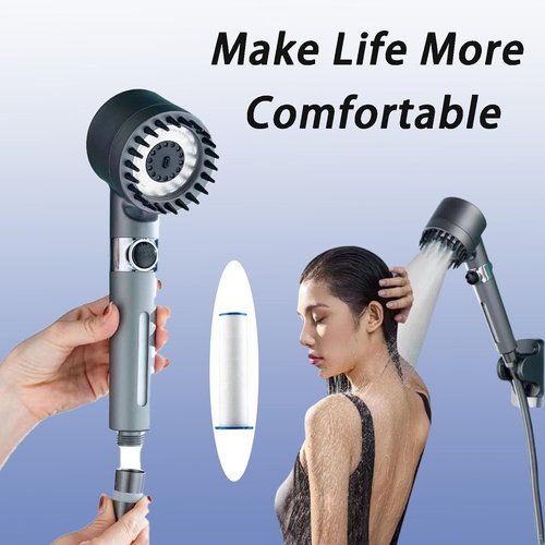 10/20 Pcs Ion Drops Shower Head Filters, Filtered Showerhead, PP Cotton Filter Cartridge, Suitable for Various Specifications of Shower Heads (10 Pcs, 2.95 inches)