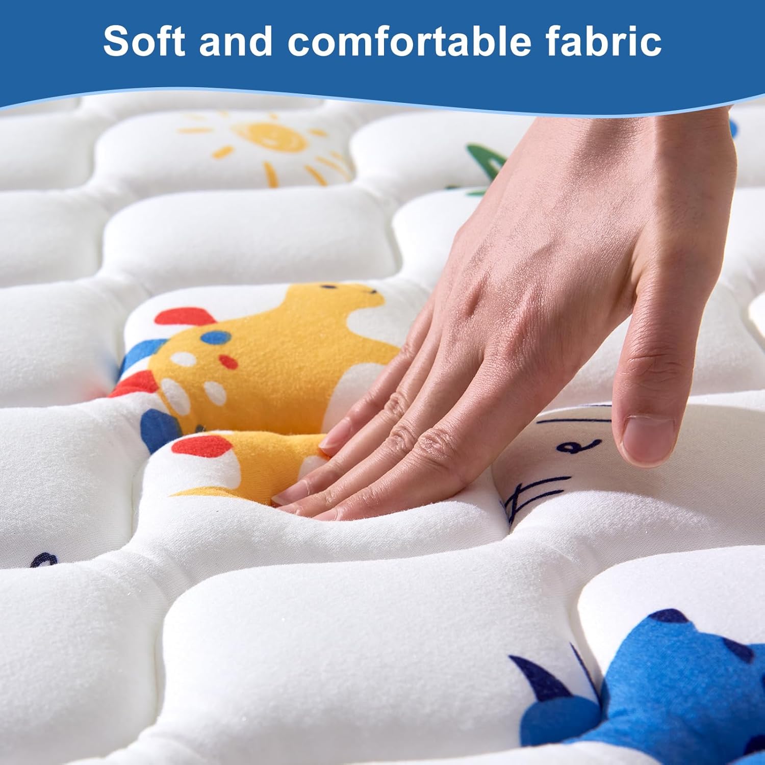 Odorless Premium Foam Baby Play Mat - Soft Hypoallergenic Crawling Mat | 50" x 50" Non-Slip Cushioning