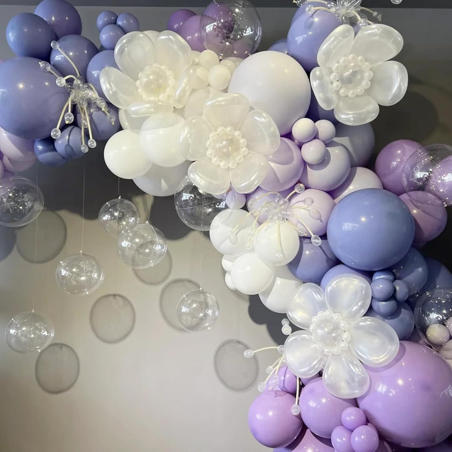 Voircoloria 105pcs Pastel Purple Balloons - 12 Inch Latex Party Balloons for Birthdays & Celebrations