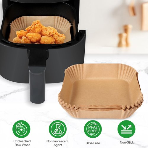 Air Fryer Liners | Parchment Paper for 6 QT Compact Airfryer - 120 Pieces