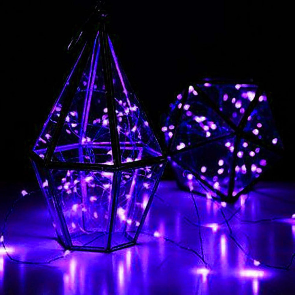 VOOKRY 30 LED Fairy Lights - 10 ft Purple Waterproof String Lights for DIY Weddings & Parties