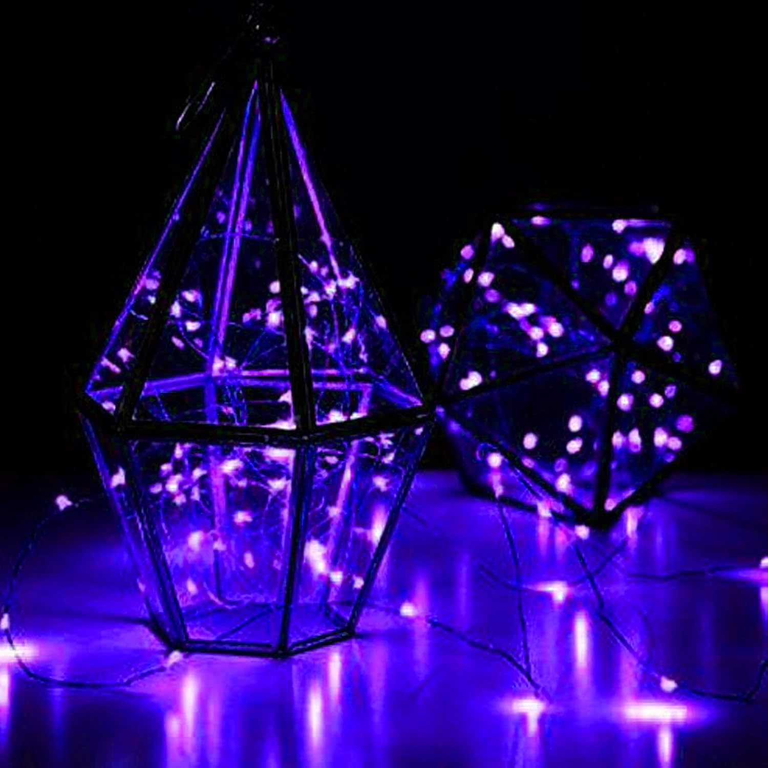 VOOKRY 30 LED Fairy Lights - 10 ft Purple Waterproof String Lights for DIY Weddings & Parties