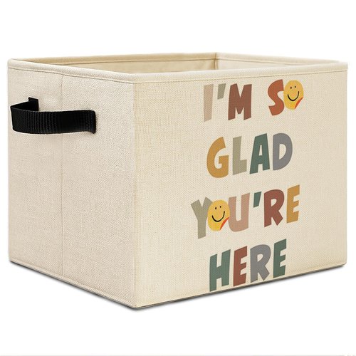 Elefeltclave Boho Classroom Storage Bins,Teacher Gifts Inspirational Collapsible Storage Basket Organizer for Classroom Kids Room Nursery Playroom Clothes Toys Books,Toybox for Girls