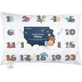 My Little Dreamy Toddler Pillow - Organic Cotton Travel Bed Pillow with Soft Pillowcase | 13x18 Inches, Machine Washable for Ages 2-5