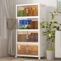 UAMFURI Extra Large Stackable Storage Bins - 480QT/120QT | 4-Pack with Lids & Wheels for Easy Organization