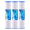 ICEPURE 20" x 4.5" Whole House Water Filter, 5 Micron Pleated Sediment Water Filters Replacement Cartridge for Well Water, Compatible with ECP5-BB, AP810-2, SPC-45-1005, CP5-BB, ECP1-20BB, 3 PACK