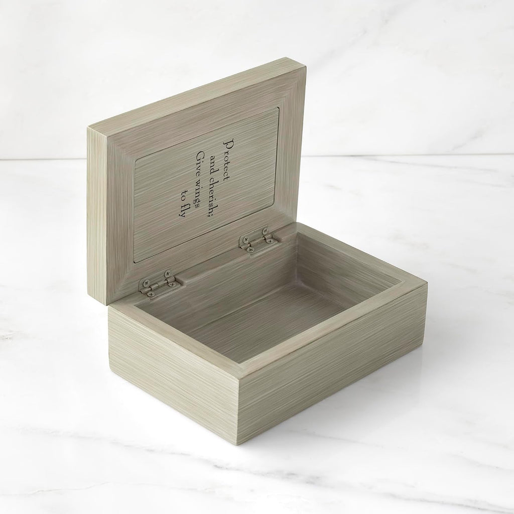 Willow Tree Memory Box - Mother and Daughter Sculpture with Jewelry Holder | Hand-Painted Keepsake Box