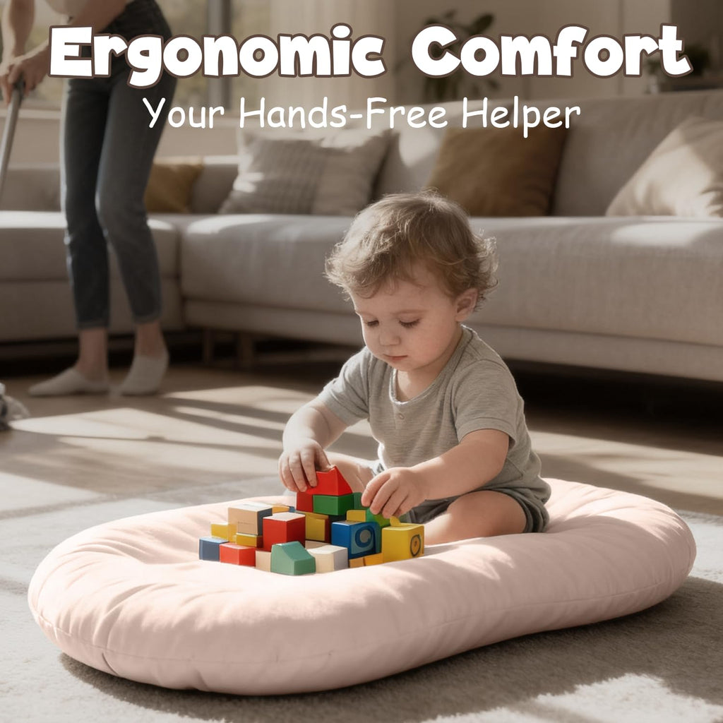 Skiennix Extra Large Baby Lounger - Pure Cotton Infant Nest with Thick Support & Removable Cover | Portable for Daily Care & Gifts