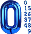 Number 0 Balloons - 40 Inch Navy Blue Birthday Decorations for Milestone Events | Perfect for Ages 10-60