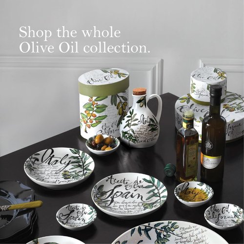 Rosanna Olive Oil Large Porcelain Serving Bowl, 13", 1 Unit, Salad Bowl, Pasta Serving Bowls, Italian Pasta Bowls