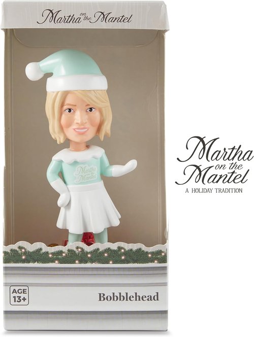 Martha Stewart Bobblehead - Santa Holiday Collectible Décor | Fun Gift for Christmas & Secret Santa