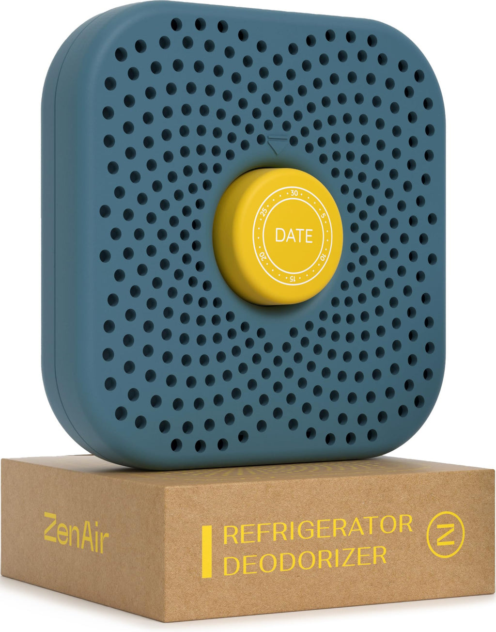 ZenAir Fridge Deodorizer Odor Eliminator - Refrigerator Deodorizer More Effective Than Baking Soda - Activated Charcoal Fridge, Freezer, Pantry Air Freshener - Non-toxic Smell, Moisture Odor Absorber
