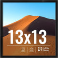 LaVie Home 13x13 Black Picture Frame - HD Plexiglass Wall Display Frame for Vertical or Horizontal Use