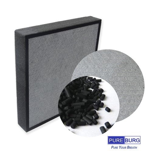 PUREBURG Replacement Filter Compatible with Alen A350 and A375 Air Purifiers, Part No. BF25A (Also Compatible BF15A),H13 HEPA Activated Carbon Air Clean Dust VOCs Odor,1+4 Pre-Filters