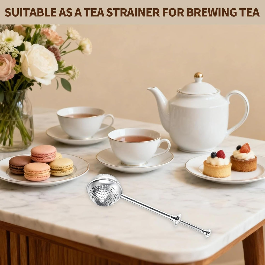 Skiennix Flour Duster | Stainless Steel Powder Sugar Shaker with Spring Handle - 2PCS Set