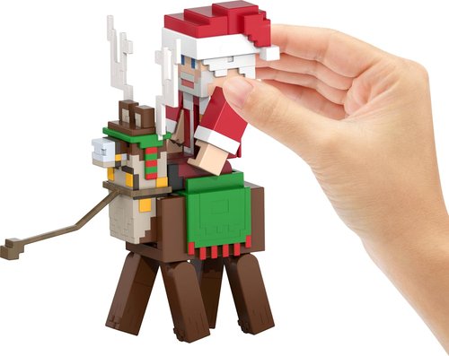 Mattel Minecraft Advent Calendar - 3 Action Figures, 17 Accessories & 24 Daily Surprises | Perfect Holiday Gift
