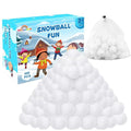 Wewwewa 100 Pcs Fake Snowballs Fight Set: Soft Artificial Snow Balls with Drawstring Bag for Kids and Adults, Indoor Outdoor Snow Toys, Christmas Games, Party Favors, Winter Wonderland Decor Gifts