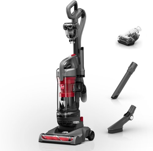 Hoover Rewind Pet Vacuum Cleaner - Bagless, Automatic Cord Rewind for Carpet & Hard Floors | Gray