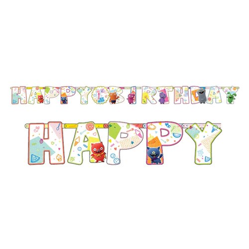 UglyDolls Movie Birthday Add-An-Age Letter Banner Kit, 25 Pc.
