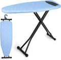 Skiennix Ironing Board - Heavy Metal Frame with Silicone Iron Mat | Foldable & Adjustable, 13x43in