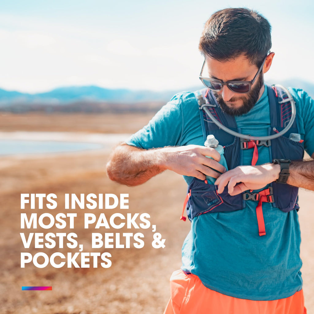 HydraPak SoftFlask - Collapsible Nutrition Flask (150ml) - BPA Free, Easy Open Cap, Foldable, Lightweight