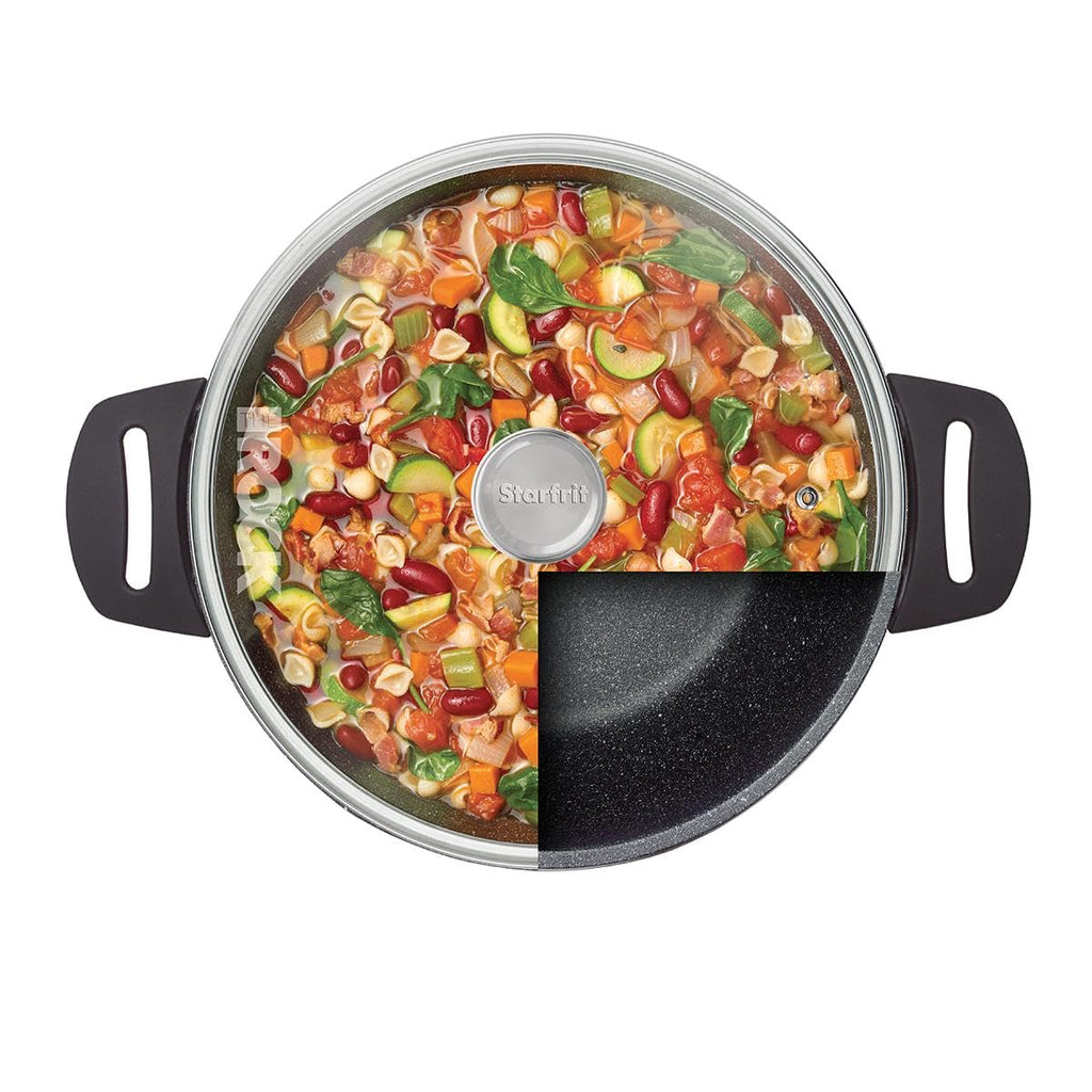Starfrit The Rock Electric Multi Pot - 4.5L - Rock.Tec Non-Stick - Tempered Glass Lid - Variable Temperature Control