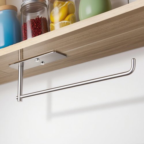 YIGII Wall Mount Paper Towel Holder, Under Cabinet Paper Towel Rack
