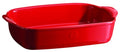 Emile Henry France Ovenware Ultime Rectangular Baking Dish, 11.4 x 7.5, Burgundy,349650
