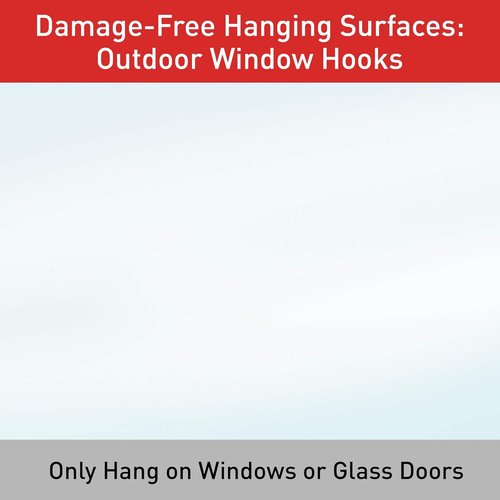 Command Outdoor Mounting Strips - 4 Medium & 2 Large Clear Strips for Strong Adhesion