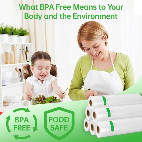 L'ELEF MISTICO Vacuum Sealer Bags - BPA-Free Food Saver Rolls (11''X20') for Sous Vide & Meal Prep