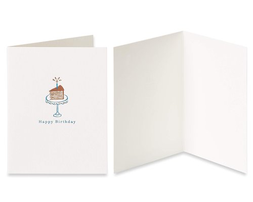 Papyrus Birthday Cards, Cat and Cake (2-Count)