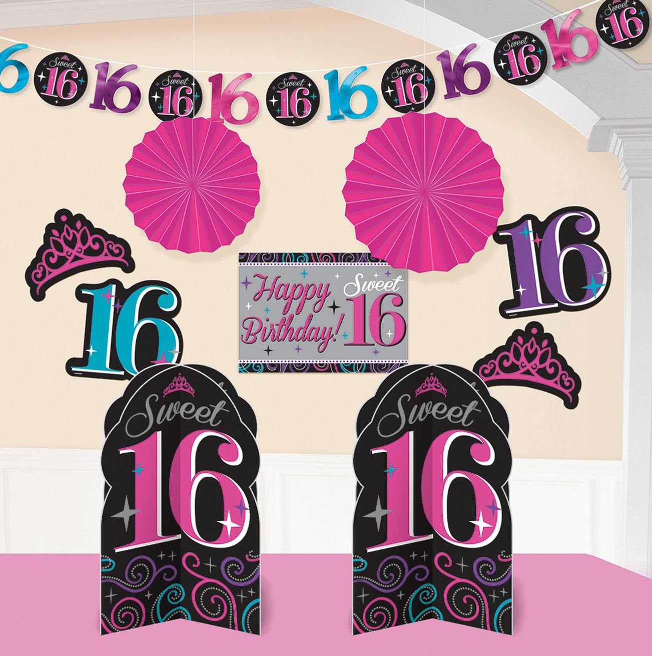 Room Decorating Kit | Sweet Sixteen Collection | Birthday