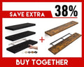 BAYKA Floating Wall Shelves - Set of 6, 16-Inch & 48-Inch Sizes for Stylish Home Decor