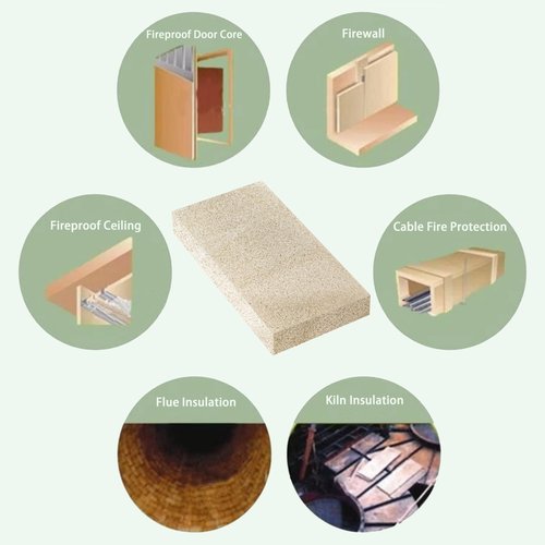 BoldWay Firebricks,Fire Bricks for Wood Stove,High Temperature Resistant Vermiculite Bricks(2700F),Cuttable and Drillable,Ideal for Wood Stoves and Fireplaces,Size 9" x 4-1/2" x 3/4", 6 Pack