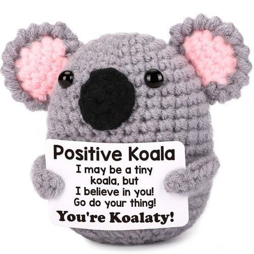 Funny Koala Easter Basket Essentials Stuffers Gifts for Kids Teens Boys Girls, Birthday Graduation Inspirational Appreciation Gift for Coworker Friend College Women, Cheer Up Emotional Positive Animal